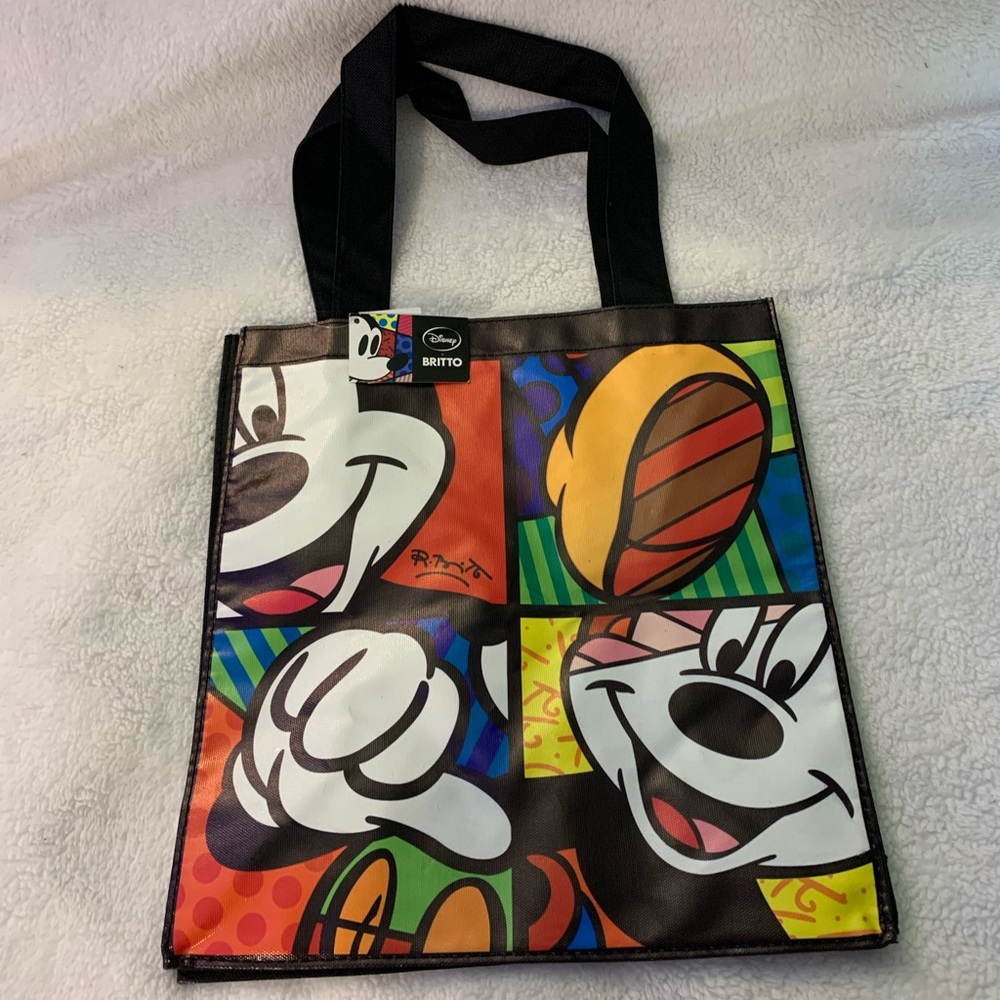 Britto Disney vinyl tote bag